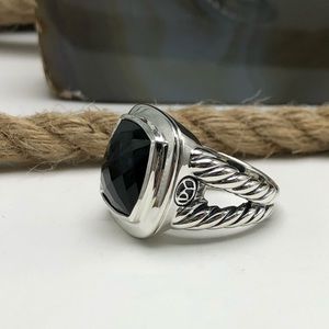 David Yurman Albion Ring 14mm With Black Onyx